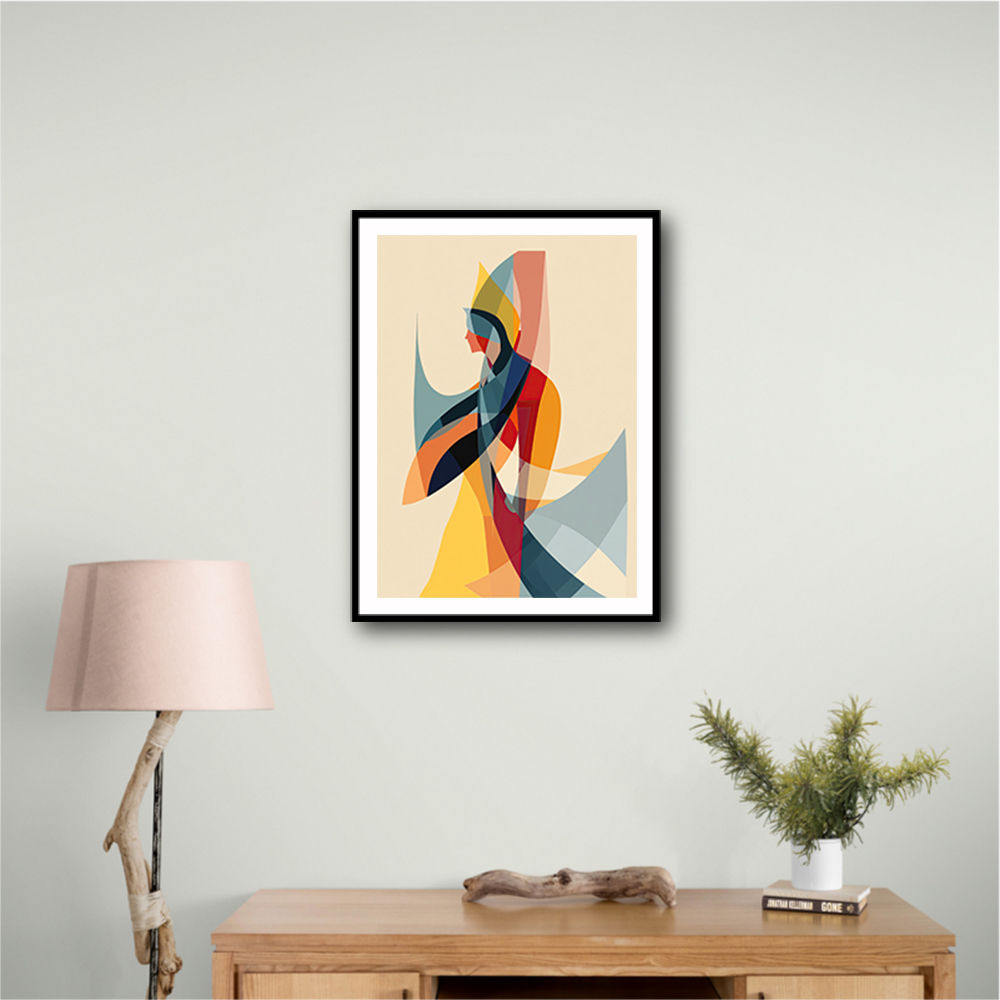 Abstract style calligraphy Woman-Shape Wall Art Abstract style calligraphy Woman-Shape Wall Art
