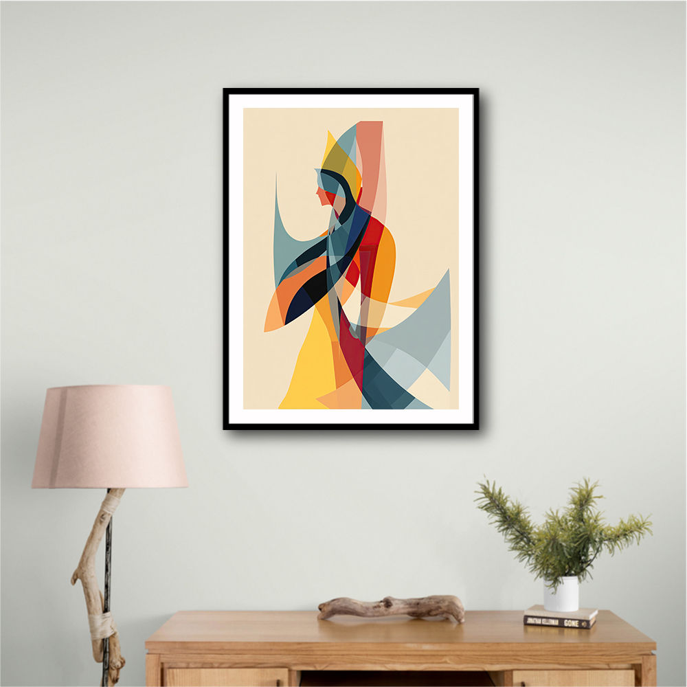 Abstract style calligraphy Woman-Shape Wall Art Abstract style calligraphy Woman-Shape Wall Art