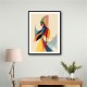 Abstract style calligraphy Woman-Shape Wall Art Abstract style calligraphy Woman-Shape Wall Art