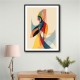 Abstract style calligraphy Woman-Shape Wall Art Abstract style calligraphy Woman-Shape Wall Art