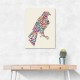 Abstract style Falcon Arabic Calligraphy Wall Art 1 Abstract style Falcon Arabic Calligraphy Wall Art 1