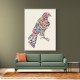 Abstract style Falcon Arabic Calligraphy Wall Art 1 Abstract style Falcon Arabic Calligraphy Wall Art 1