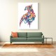 Abstract style Falcon Arabic calligraphy wall art 2 Abstract style Falcon Arabic calligraphy wall art 2