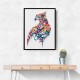 Abstract style Falcon Arabic calligraphy wall art 2 Abstract style Falcon Arabic calligraphy wall art 2