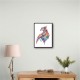 Abstract style Falcon Arabic calligraphy wall art 2 Abstract style Falcon Arabic calligraphy wall art 2