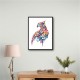 Abstract style Falcon Arabic calligraphy wall art 2 Abstract style Falcon Arabic calligraphy wall art 2