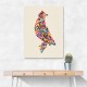 Abstract style Falcon Arabic calligraphy wall art 3 Abstract style Falcon Arabic calligraphy wall art 3