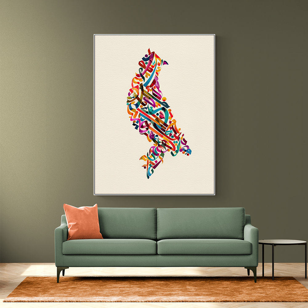 Abstract style Falcon Arabic calligraphy wall art 3 Abstract style Falcon Arabic calligraphy wall art 3