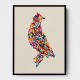 Abstract style Falcon Arabic calligraphy wall art 3 Abstract style Falcon Arabic calligraphy wall art 3