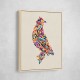 Abstract style Falcon Arabic calligraphy wall art 3 Abstract style Falcon Arabic calligraphy wall art 3