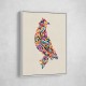 Abstract style Falcon Arabic calligraphy wall art 3 Abstract style Falcon Arabic calligraphy wall art 3