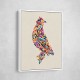 Abstract style Falcon Arabic calligraphy wall art 3 Abstract style Falcon Arabic calligraphy wall art 3
