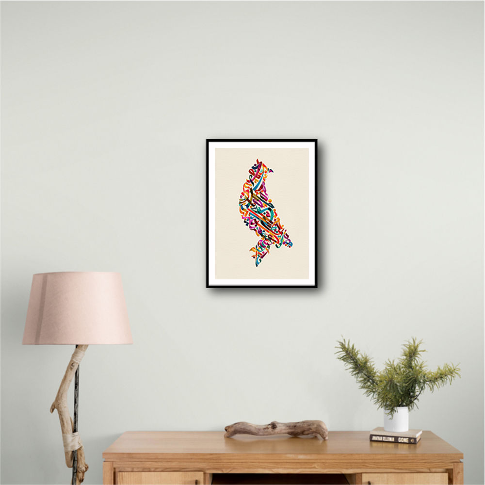 Abstract style Falcon Arabic calligraphy wall art 3 Abstract style Falcon Arabic calligraphy wall art 3