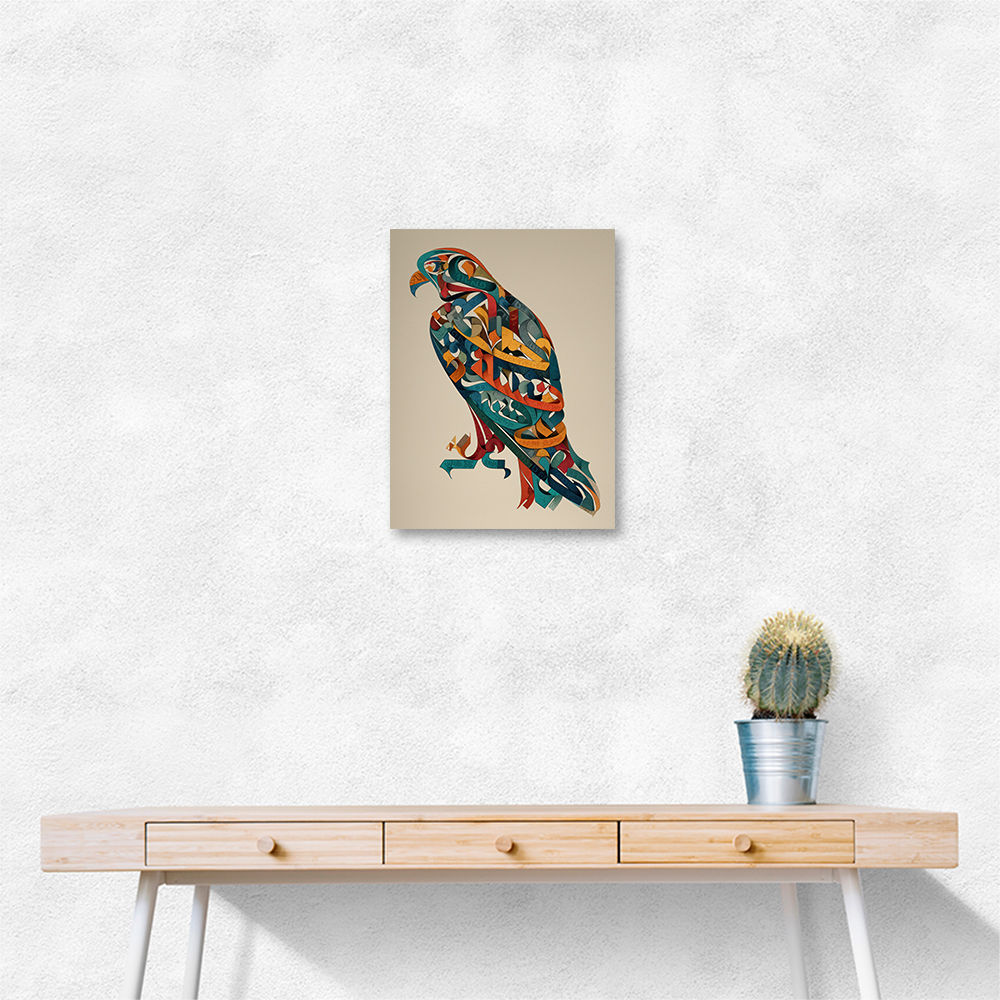 Abstract style Falcon Arabic calligraphy wall art 4 Abstract style Falcon Arabic calligraphy wall art 4