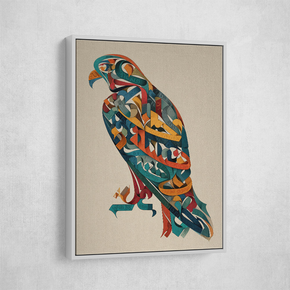 Abstract style Falcon Arabic calligraphy wall art 4 Abstract style Falcon Arabic calligraphy wall art 4