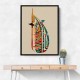 Burj Al Arab In Arabic Calligraphy Style Wall Art 1 Burj Al Arab In Arabic Calligraphy Style Wall Art 1