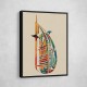 Burj Al Arab In Arabic Calligraphy Style Wall Art 1 Burj Al Arab In Arabic Calligraphy Style Wall Art 1