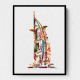 Burj Al Arab In Arabic Calligraphy Style Wall Art 2 Burj Al Arab In Arabic Calligraphy Style Wall Art 2