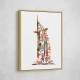 Burj Al Arab In Arabic Calligraphy Style Wall Art 2 Burj Al Arab In Arabic Calligraphy Style Wall Art 2