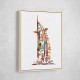 Burj Al Arab In Arabic Calligraphy Style Wall Art 2 Burj Al Arab In Arabic Calligraphy Style Wall Art 2
