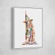 Burj Al Arab In Arabic Calligraphy Style Wall Art 2 Burj Al Arab In Arabic Calligraphy Style Wall Art 2