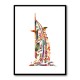 Burj Al Arab In Arabic Calligraphy Style Wall Art 2 Burj Al Arab In Arabic Calligraphy Style Wall Art 2