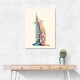 Burj Al Arab In Arabic Calligraphy Style Wall Art 3