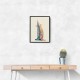 Burj Al Arab In Arabic Calligraphy Style Wall Art 3