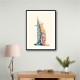 Burj Al Arab In Arabic Calligraphy Style Wall Art 3
