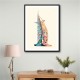 Burj Al Arab In Arabic Calligraphy Style Wall Art 3