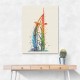 Burj Al Arab In Arabic Calligraphy Style Wall Art 4