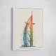Burj Al Arab In Arabic Calligraphy Style Wall Art 4