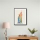 Burj Al Arab In Arabic Calligraphy Style Wall Art 4