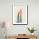 Burj Al Arab In Arabic Calligraphy Style Wall Art 4