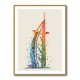 Burj Al Arab In Arabic Calligraphy Style Wall Art 4