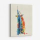 Burj Al Arab In Arabic Calligraphy Style Wall Art 5 Burj Al Arab In Arabic Calligraphy Style Wall Art 5