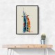 Burj Al Arab In Arabic Calligraphy Style Wall Art 5 Burj Al Arab In Arabic Calligraphy Style Wall Art 5
