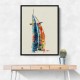 Burj Al Arab In Arabic Calligraphy Style Wall Art 5 Burj Al Arab In Arabic Calligraphy Style Wall Art 5
