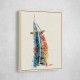 Burj Al Arab In Arabic Calligraphy Style Wall Art 5 Burj Al Arab In Arabic Calligraphy Style Wall Art 5