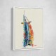 Burj Al Arab In Arabic Calligraphy Style Wall Art 5 Burj Al Arab In Arabic Calligraphy Style Wall Art 5