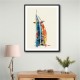 Burj Al Arab In Arabic Calligraphy Style Wall Art 5 Burj Al Arab In Arabic Calligraphy Style Wall Art 5