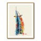 Burj Al Arab In Arabic Calligraphy Style Wall Art 5 Burj Al Arab In Arabic Calligraphy Style Wall Art 5