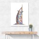 Burj Al Arab In Arabic Calligraphy Style art Burj Al Arab In Arabic Calligraphy Style art