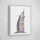 Burj Al Arab In Arabic Calligraphy Style art Burj Al Arab In Arabic Calligraphy Style art
