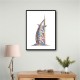 Burj Al Arab In Arabic Calligraphy Style art Burj Al Arab In Arabic Calligraphy Style art