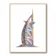 Burj Al Arab In Arabic Calligraphy Style art Burj Al Arab In Arabic Calligraphy Style art