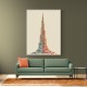 Burj Khalifa in Arabic Calligraphy Style Wall Art 3