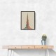Burj Khalifa in Arabic Calligraphy Style Wall Art 3