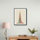 Burj Khalifa in Arabic Calligraphy Style Wall Art 3