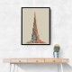 Burj Khalifa in Arabic calligraphy art Burj Khalifa in Arabic calligraphy art